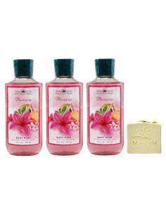 Gel de Ducha Plumeria Baño y Cuerpo Trabajos - 3 x 295 mL