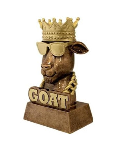 Trofeo Escultura G.O.A.T. Crown Awards 17.78 cm Personalizable 2