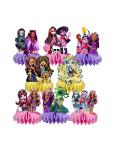 8 Piezas Centro de Mesa Monstruo Suministros Fiesta Infantil