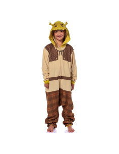 Pijama de Una Pieza Shrek para Niños Intimo con Capucha