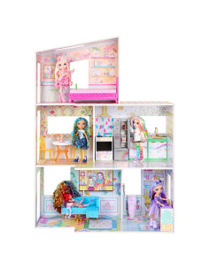 Casa de Muñecas Rainbow High Color & Play 3 Pisos con Muebles