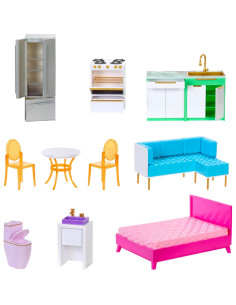 Casa de Muñecas Rainbow High Color & Play 3 Pisos con Muebles 2