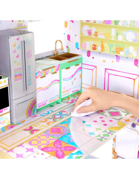 Casa de Muñecas Rainbow High Color & Play 3 Pisos con Muebles