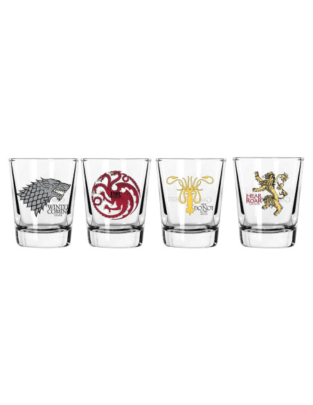 Vasos de Chupito Game of Thrones 4-Pack Stark Targaryen