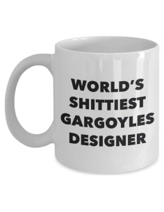 Taza de Café Divertida Gearbubble 11oz Cerámica Blanca