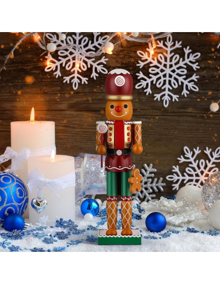 Cascanueces de Madera Wettarn 35 cm Hombre de Jengibre