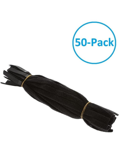 Cinta de Velcro Autoadhesiva Beszin 30 cm - Paquete de 50