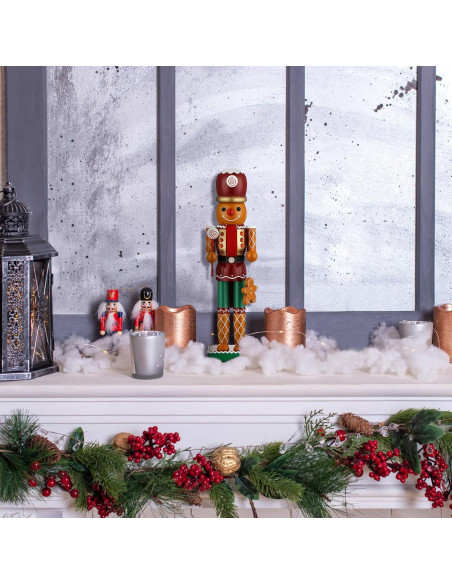 Cascanueces de Madera Wettarn 35 cm Hombre de Jengibre