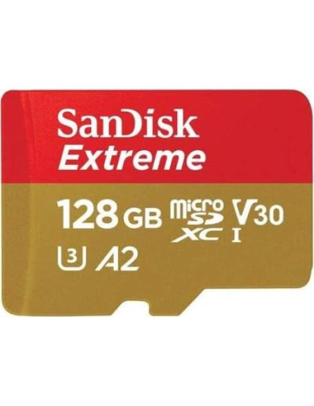 Paquete de 5 Tarjetas MicroSD SanDisk Extreme 128GB C10 4K