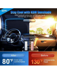 Parasol Reflectante KDM para Chevy Silverado 2014-2019 2