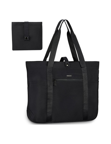 Bolsa Tote Voova Negra Plegable 51x35x15cm para Mujeres