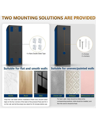 Soporte de Bolsa de Plástico Bevansol, Acero Inoxidable Negro