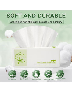 Toallas Desechables de Algodón MPK - 492 Unidades Suaves y Gruesas 2