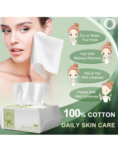 Toallas Desechables de Algodón MPK - 492 Unidades Suaves y Gruesas