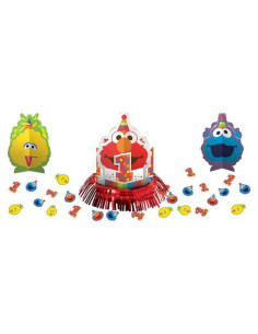 Kit de Decoración de Mesa Elmo Plaza Sésamo 23 Piezas