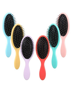 Nuenen 6 Cepillos Desenredantes de Viaje para Cabello