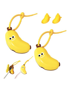 Funda de Cepillo de Dientes Portátil Dayinkes Plátano Amarillo