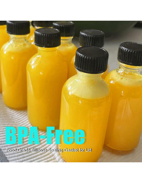 15 Botellas de Vidrio Boston 60ml FANSTINOW a Prueba de Fugas