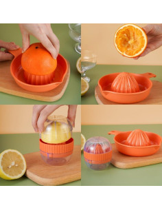 Exprimidor de Limón Manual Gifthub 2 PCS con Taza Plástico 2