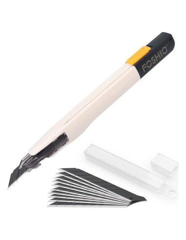 Cuchillo Utilitario Retráctil FOSHIO con 10 Cuchillas 9MM