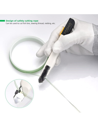 Cuchillo Utilitario Retráctil FOSHIO con 10 Cuchillas 9MM