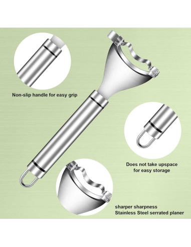 Juego de 3 Peladores de Maíz YUNYDSM - Acero Inoxidable
