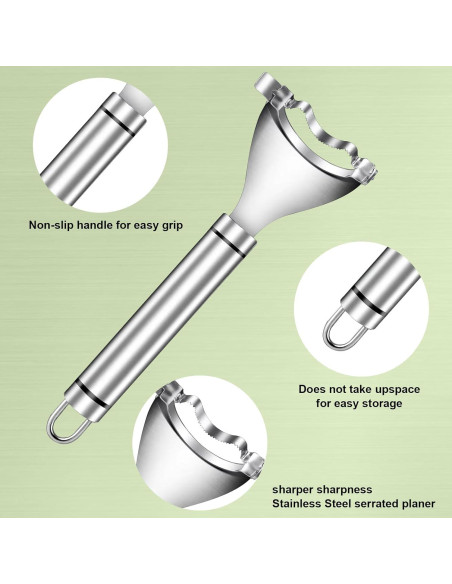 Juego de 3 Peladores de Maíz YUNYDSM - Acero Inoxidable