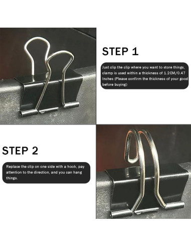 Ganchos Colgantes de Acero Inoxidable OULIGET - Paquete de 10