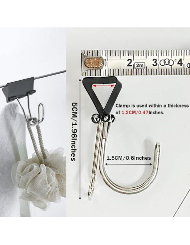 Ganchos Colgantes de Acero Inoxidable OULIGET - Paquete de 10