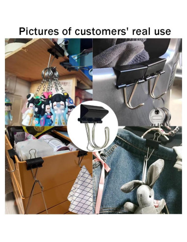 Ganchos Colgantes de Acero Inoxidable OULIGET - Paquete de 10