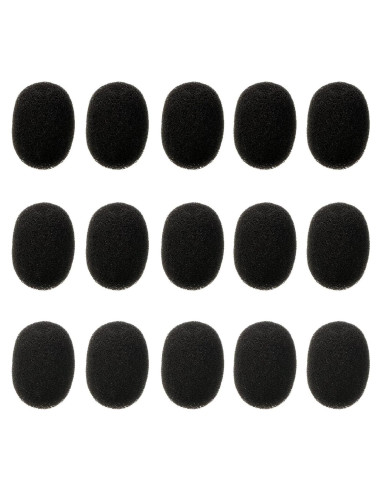 Micrófono de Solapa EBOOT con Pantallas Antiviento - 15 Piezas