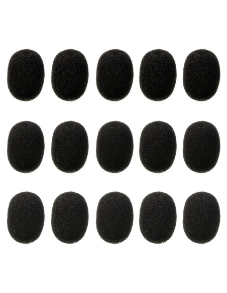 Micrófono de Solapa EBOOT con Pantallas Antiviento - 15 Piezas