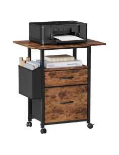 Gabinete de Archivos GYIIYUO 2 Cajones con Mesa 61 cm Marrón Claro