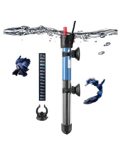 Calentador de Acuario Submersible FEDOUR 100W para 10-30 Galones