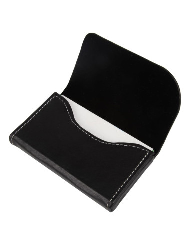 Soporte Minimalista para Tarjetas YURU - Cartera RFID Piel Negra
