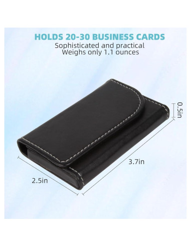 Soporte Minimalista para Tarjetas YURU - Cartera RFID Piel Negra