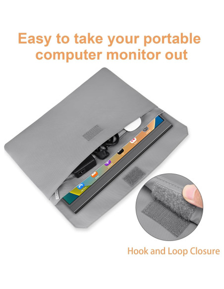 Funda de Monitor Portátil MOSISO 16.1" Gris Impermeable