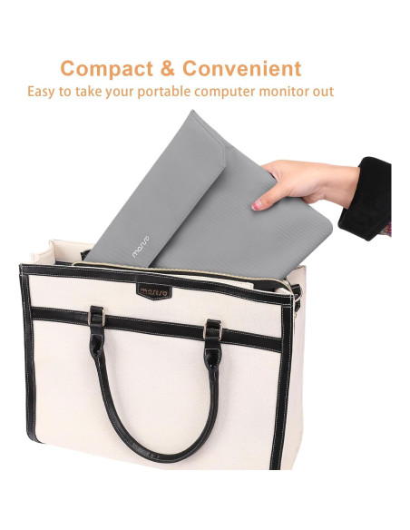 Funda de Monitor Portátil MOSISO 16.1" Gris Impermeable