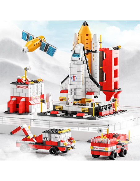 Set de Bloques de Construcción Espacial Lustus 1000 Pcs 6-en-1