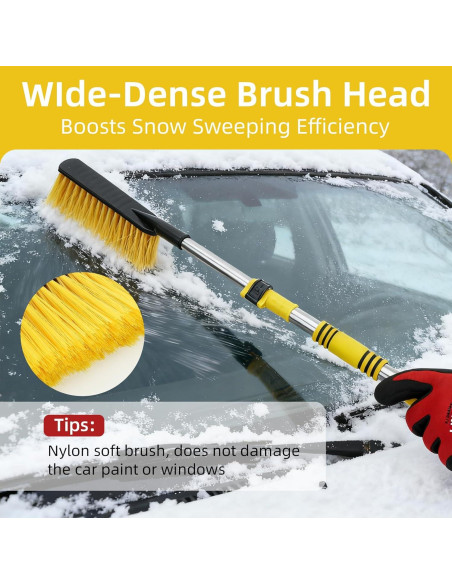 Cepillo de Nieve Telescópico Nexcrate SU002 80cm con Raspador