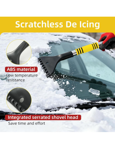 Cepillo de Nieve Telescópico Nexcrate SU002 80cm con Raspador