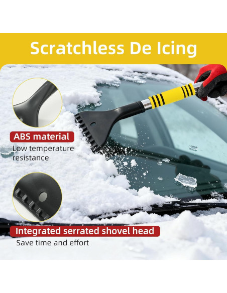 Cepillo de Nieve Telescópico Nexcrate SU002 80cm con Raspador