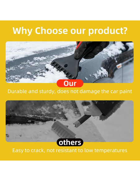 Cepillo de Nieve Telescópico Nexcrate SU002 80cm con Raspador