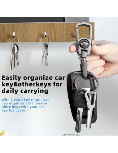 Funda de Llave de Coche Ford Juedarli con Llavero Negro