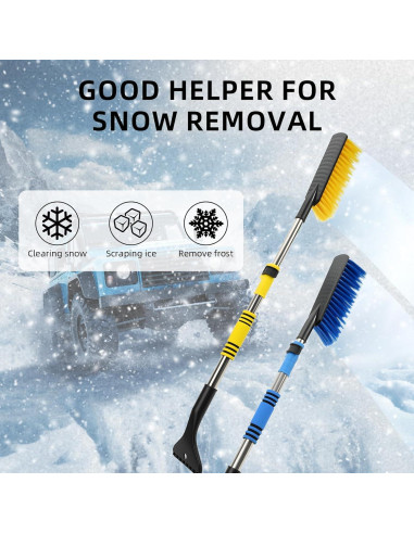 Cepillo de Nieve Telescópico Nexcrate SU002 80cm con Raspador