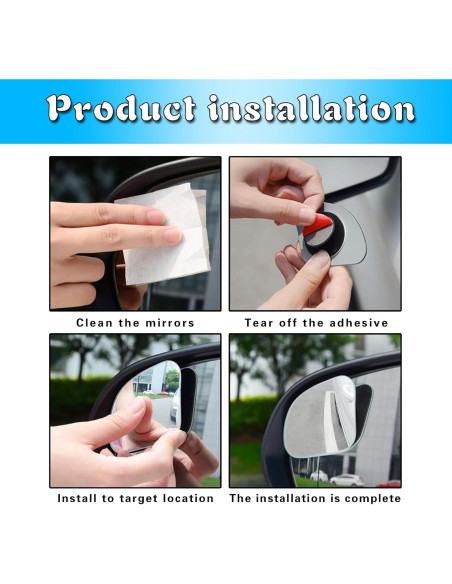 Espejo Convexo de Punto Ciego Arwrilt 2 PCS HD 4.57 cm