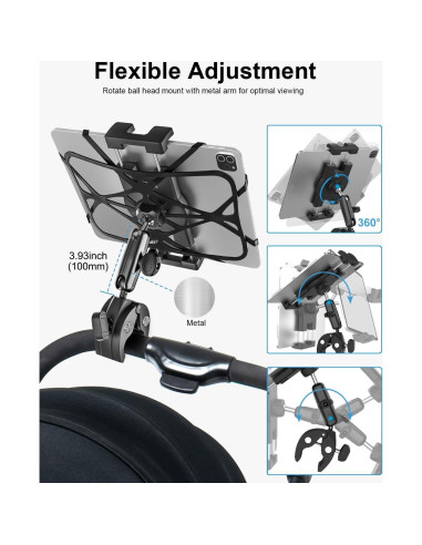 Soporte de Tablet para Manillar Woleyi - Ajustable 360