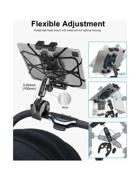 Soporte de Tablet para Manillar Woleyi - Ajustable 360