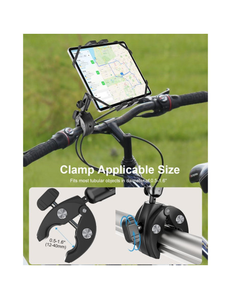 Soporte de Tablet para Manillar Woleyi - Ajustable 360