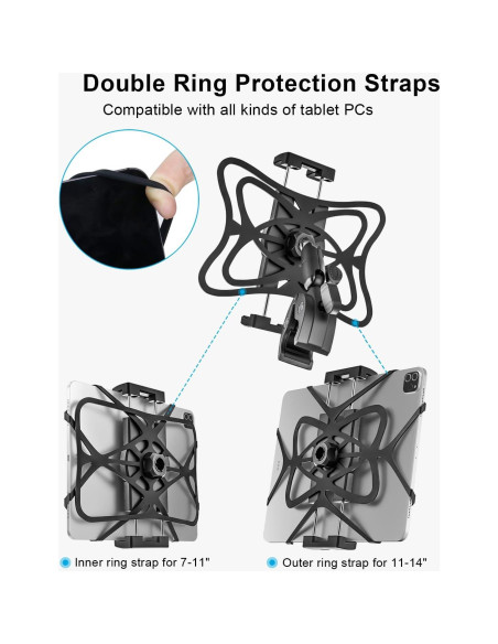 Soporte de Tablet para Manillar Woleyi - Ajustable 360